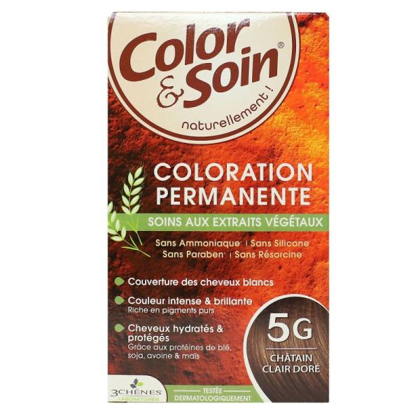 Color&Soin Kit Coloration Perm 5G Chât Cl Dor