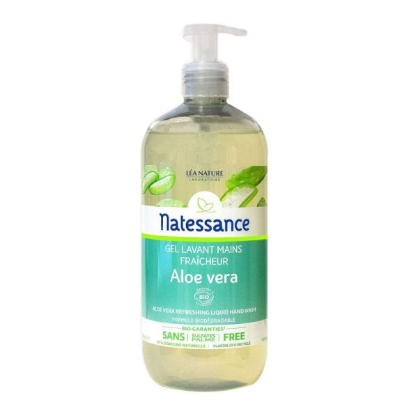 Natessance Gel Lavant Mains Aloé Vera 500Ml