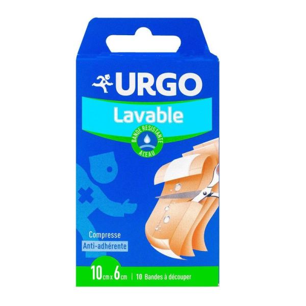 Urgo Lavable Pans Bde Découp 6X10Cm B/ 10