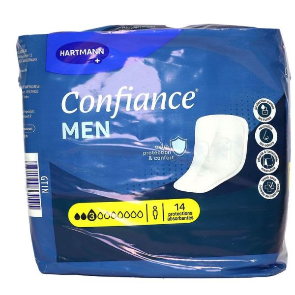 Confiance Men Prot Ana Absorp 3G B/14