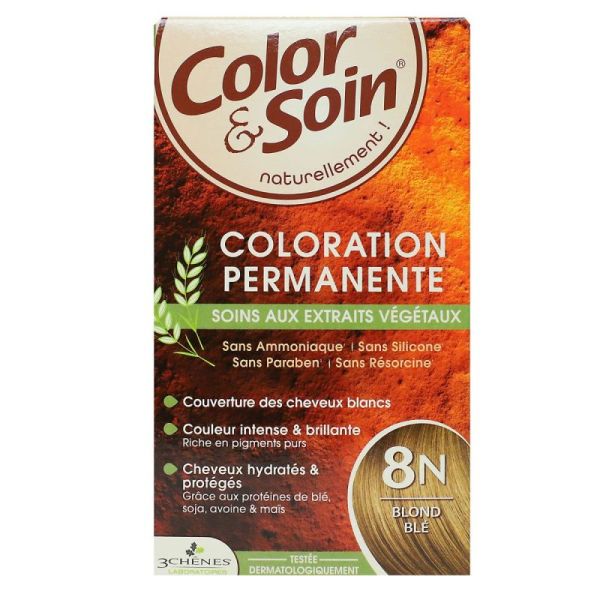 Color&Soin Kit Coloration Perm 8N Blond Blé