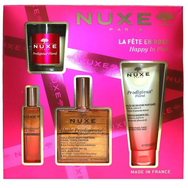 Nuxe Coffret La fête en rose Huile Prodigieuse Noël 2025