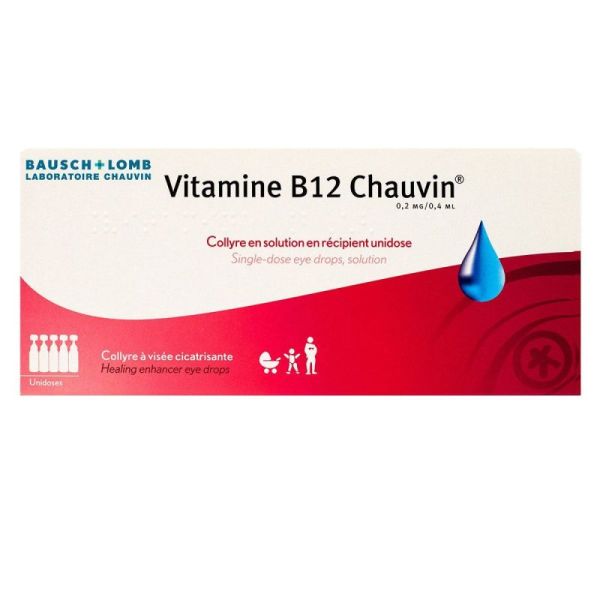 Vit B12 Chauv 0,2Mg/0,4Ml Collyr S Unid B/10