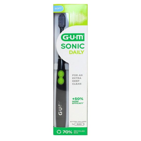 Gum Sonic Daily Br Dents Électr Souple Noire