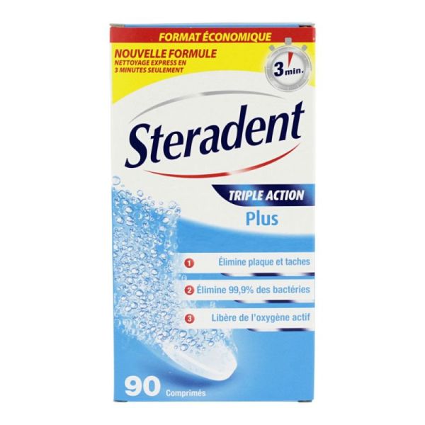 Steradent Cpr Eff Triple Action 3T/30