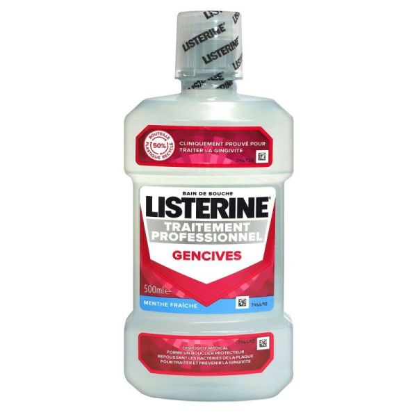 Listerine Trait Pro Bain Bch Genciv Fl/500Ml