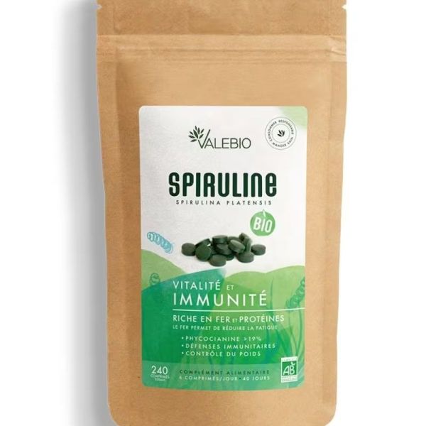 Valebio Spiruline Bio 500Mg Cpr Sach/240