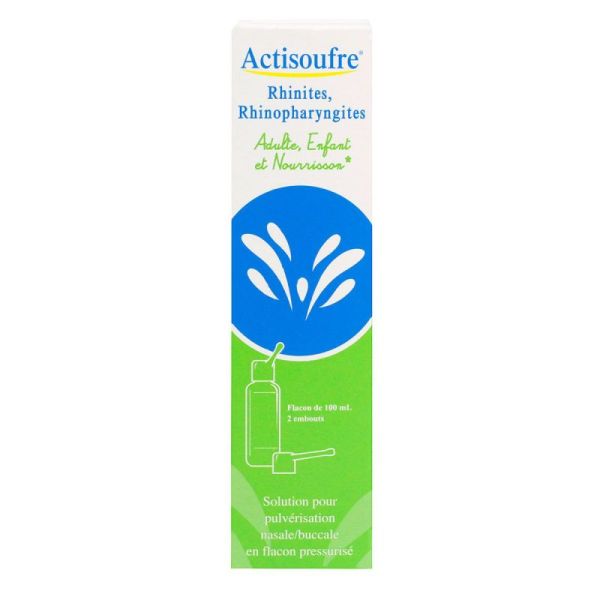 Actisoufre Spray Buccal / Nasal Flacon Pressurisé /100Ml