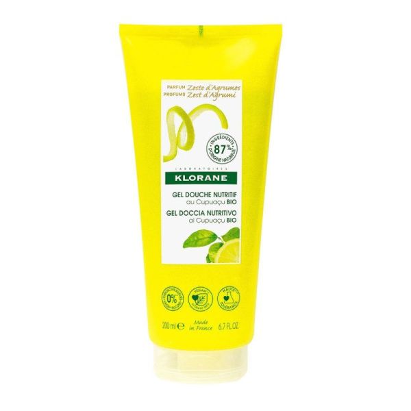 Klorane Soins Corps Gel Dche Zest Agr 200Ml