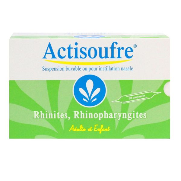 Actisoufre 4Mg/50Mg Par 10Ml Susp 30 Ampoules /10Ml