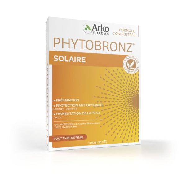 Phytobronz Sol Caps Tous Types Peaux B/30