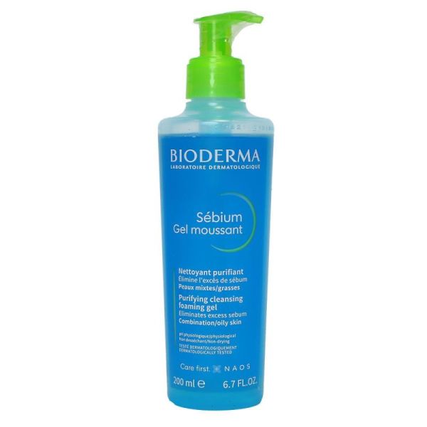 Bioderma Sebium Moussant Gel Nettoy Flp/200Ml
