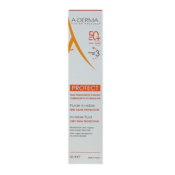 Aderma Protect Spf50+ Fluide Invisible T/40Ml