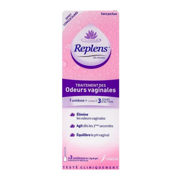 Replens Gel Vag Trait Odeurs 3Unid/5G