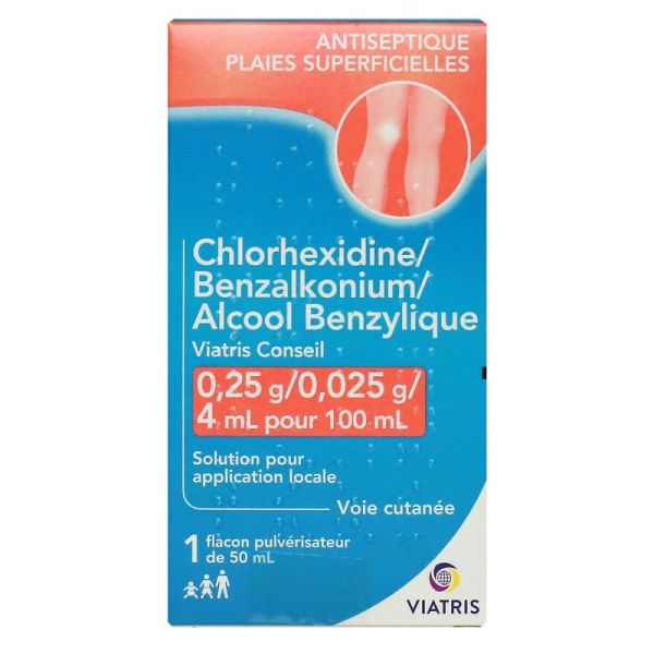 Chlorhex Viatris 0,25G/0,025G/4Mlpfl Pul/50Ml