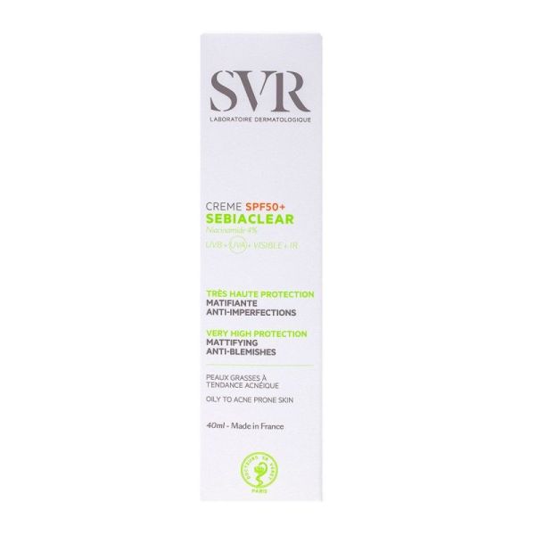 Svr Sebiaclear Spf50+ Cr T/40Ml