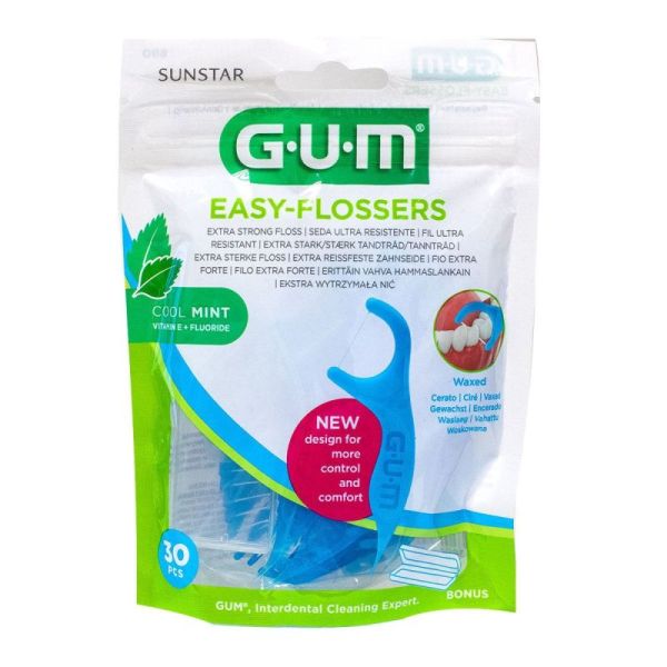 Easy Flossers Fil Dent Ciré Menth Pr Emp B/30