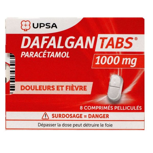Dafalgantabs 1000Mg Cpr Pell Plq/8