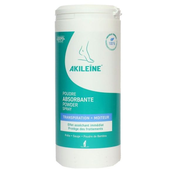 Akileine Soins Verts Pdr Absorb Frottem 75G