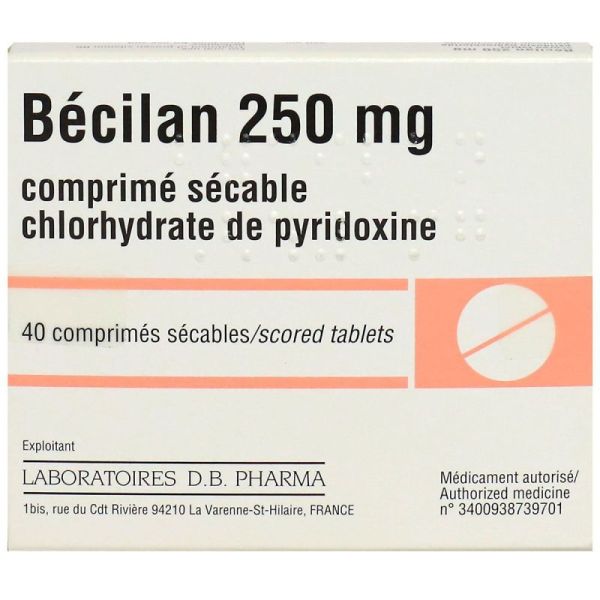 Becilan 250Mg Cpr Séc 4Plq/10