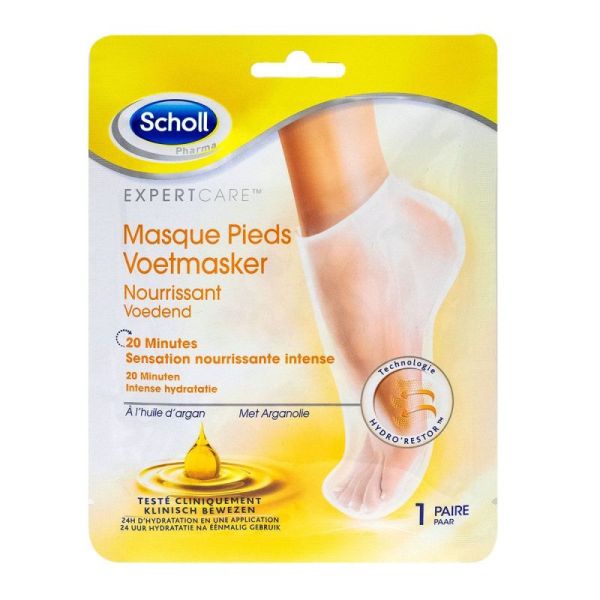 Scholl Masque Pieds Hle Argan 1 Paire