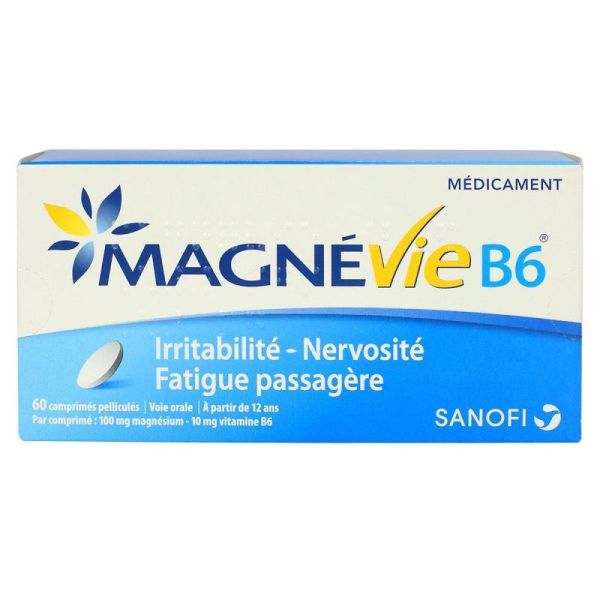 Magnevie B6 100Mg/10Mg Cpr Pell Plaq/60