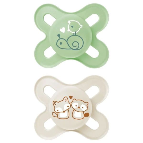 Mam Origin Sucette Silic 0-2M B/2