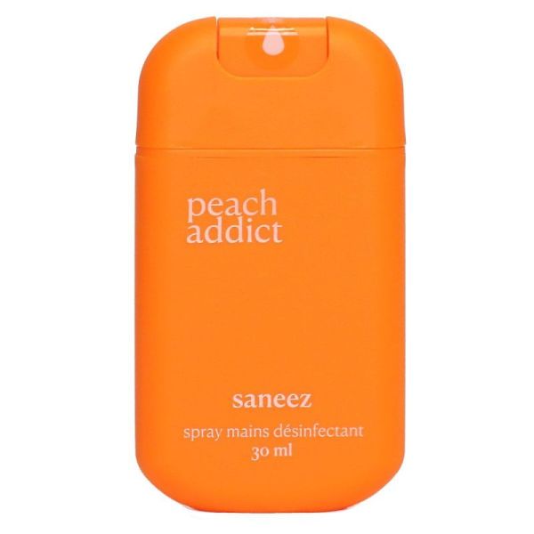 Saneez Spray Désinf Main Peach Addict 30Ml