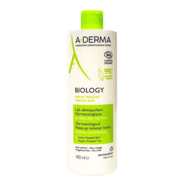 Aderma Biology Lait Démaq Dermato Fl/400Ml