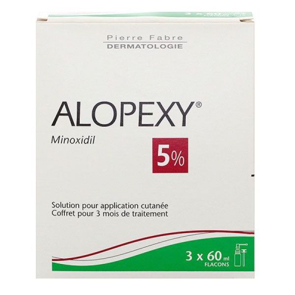 Alopexy 50Mg/Ml Solution pour Application Cutanée 3 Flacons/60Ml