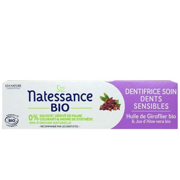Natessance Bio Dentif Soin Dent Sens T/75Ml