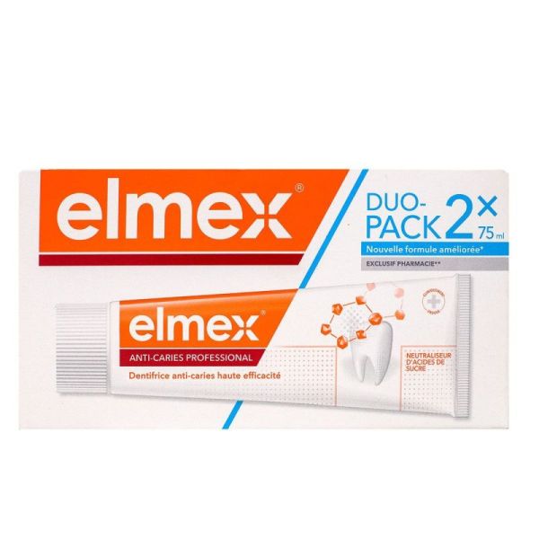 Elmex Anti-Caries Profess Pâte Dtf 2T/75Ml