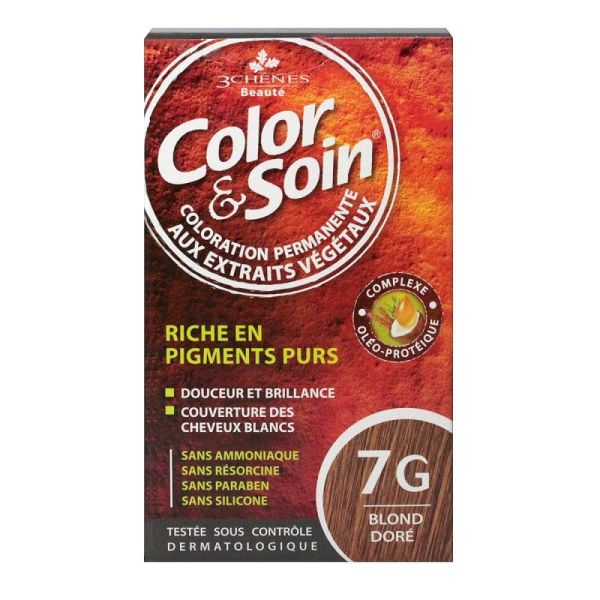 Color&Soin Kit Coloration Perm 7G Blond Doré