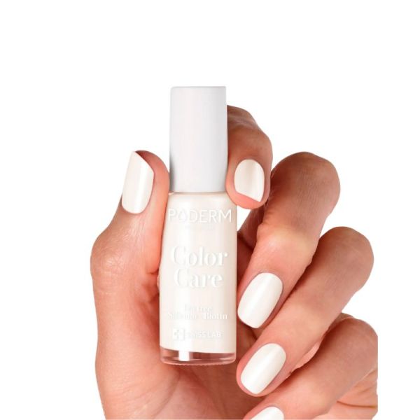 Poderm Vernis Color Care 122 Blanc Perlé 8Ml