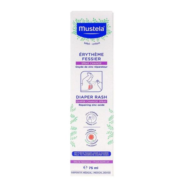 Mustela Bb Spray Change Éryth Fessier Fl/75Ml