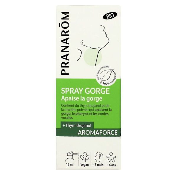 Aromaforce Spray Gorge Apais + Bio Fl/15Ml