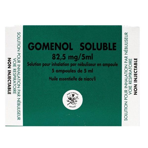 Gomenol Soluble 82,5Mg/5Ml S Inh 5Amp/5Ml