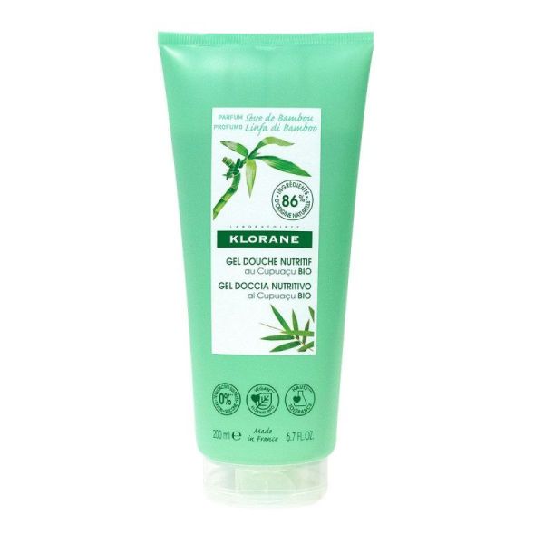 Klorane Soins Corps Gel Dche Sèv Bamb 200Ml