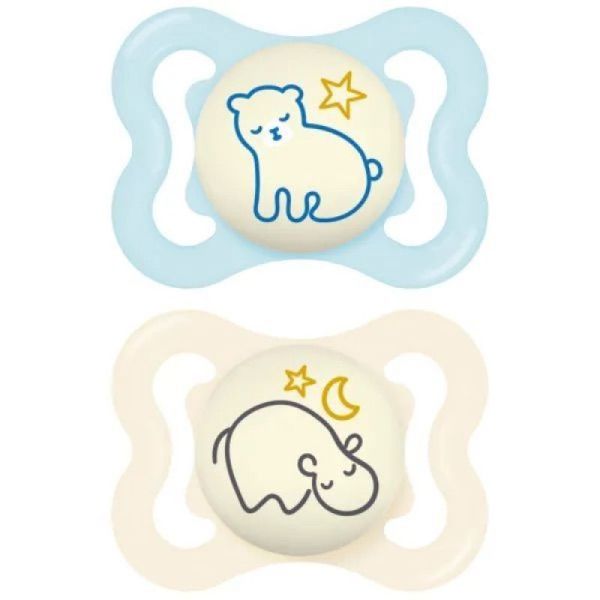 Mam Supreme Sucette Silic 2-6M Nuit B/2