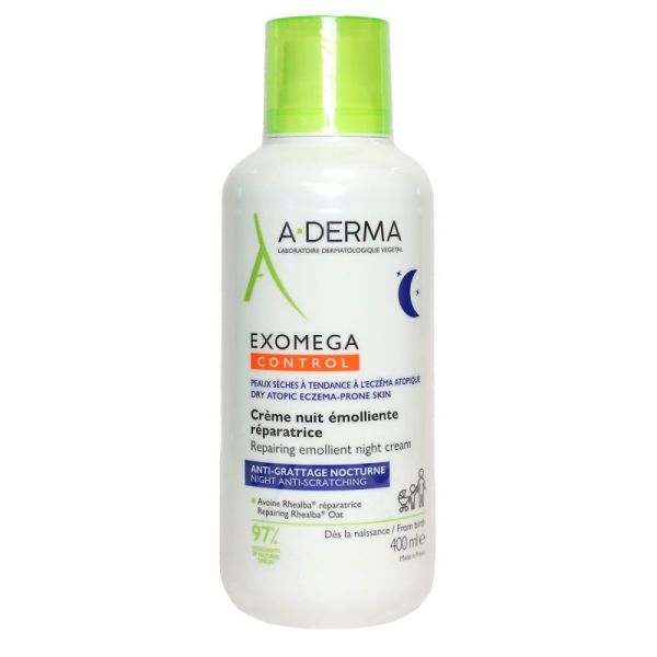 Aderma Exomega Control Nuit Crème Émolliente 400Ml