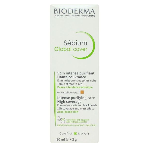 Bioderma Sebium Global Cover Cr Teint T/30Ml