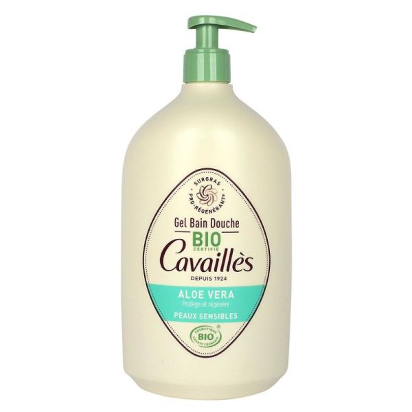 Cavailles Gel Bain Dche Aloé V Bio Fl Ppe/1L