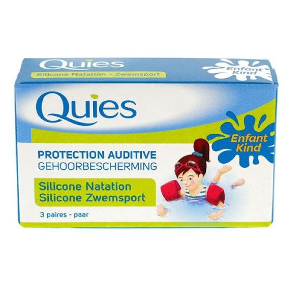Quies Protec Auditiv Silic Sp Nat Enf 3Paires