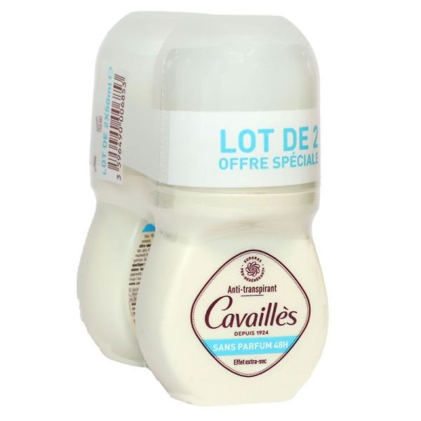 Cavailles Deo Aborb+ Déod 48H Ss P 2Roll/50Ml
