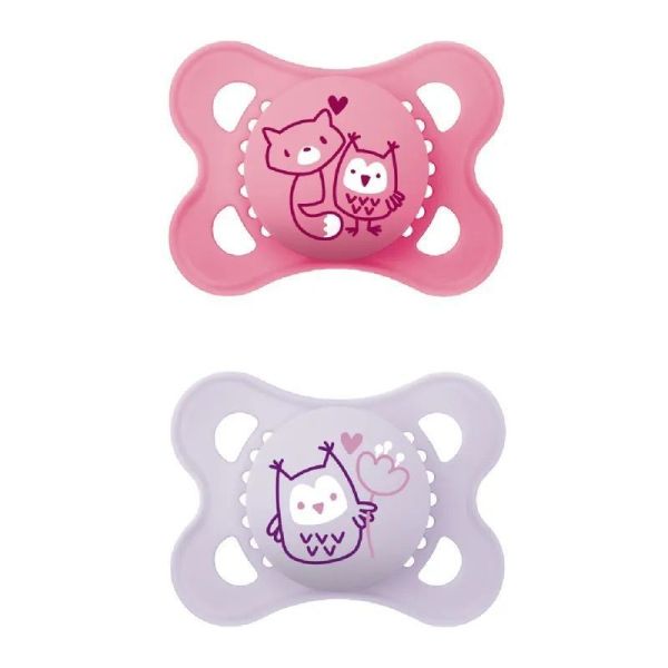 Mam Origin Sucette Silic 2-6M Nat B/2