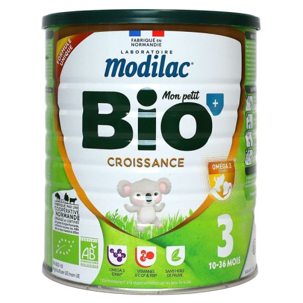 Modilac Petit Bio + Croissance Lait Pdr 800G