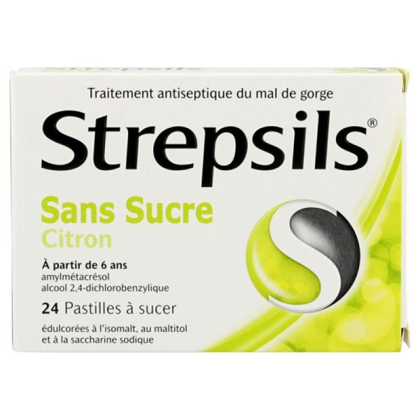 Strepsils Ss Suc Past Citr Plq/24