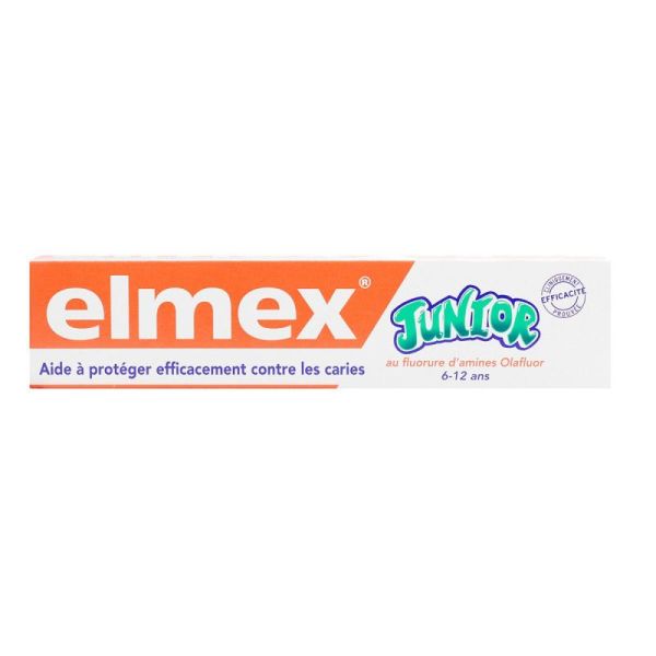 Elmex Junior Pâte Dtf 7-12Ans Menthe T/75Ml