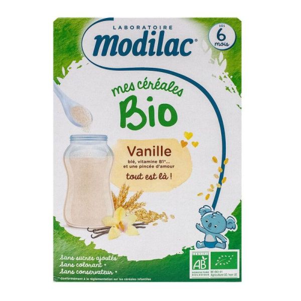 Modilac Cereales Bio Far Vanille Dès 6 M 250G