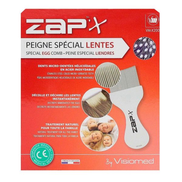 Zap'x Peigne Spécial Lentes